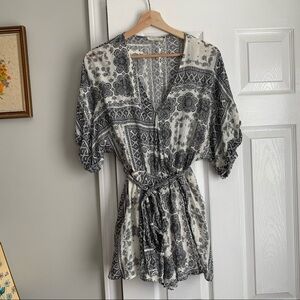 Love Stitch Paisley Print Romper